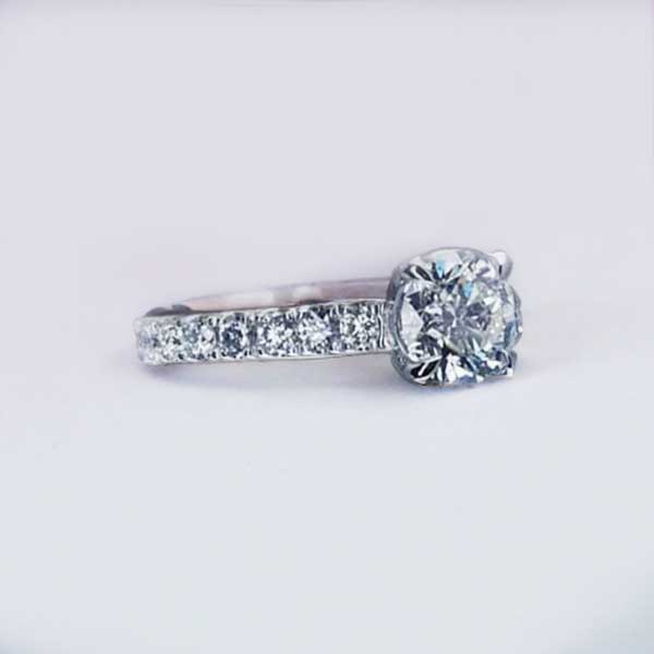 Brilliant Round Diamond Engagement Ring
